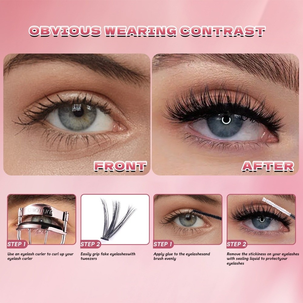 Faux Mink Lash - 8-16mm Length False Eyelashes Natural Look