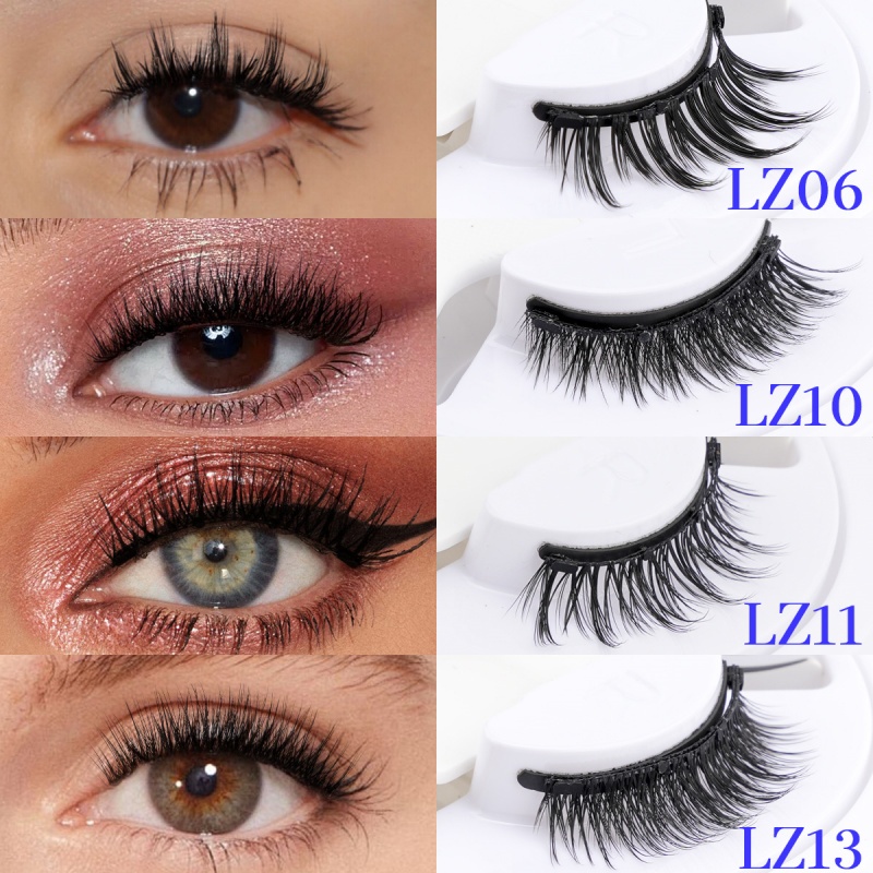 Faux Mink Lash - Magnetic Eyelash 1 Pair Natural Faux