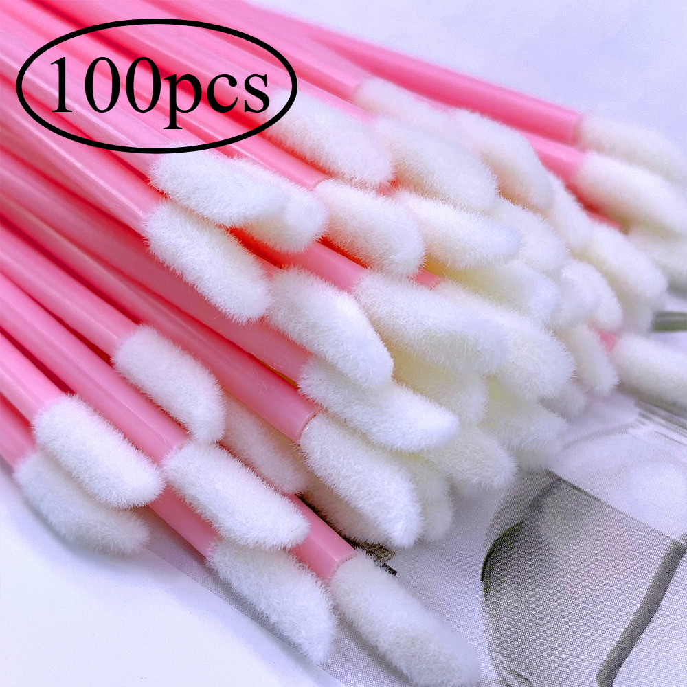 Micro Brush Applicator - 100Pcs Disposable Lip Brush Eyelash Extension
