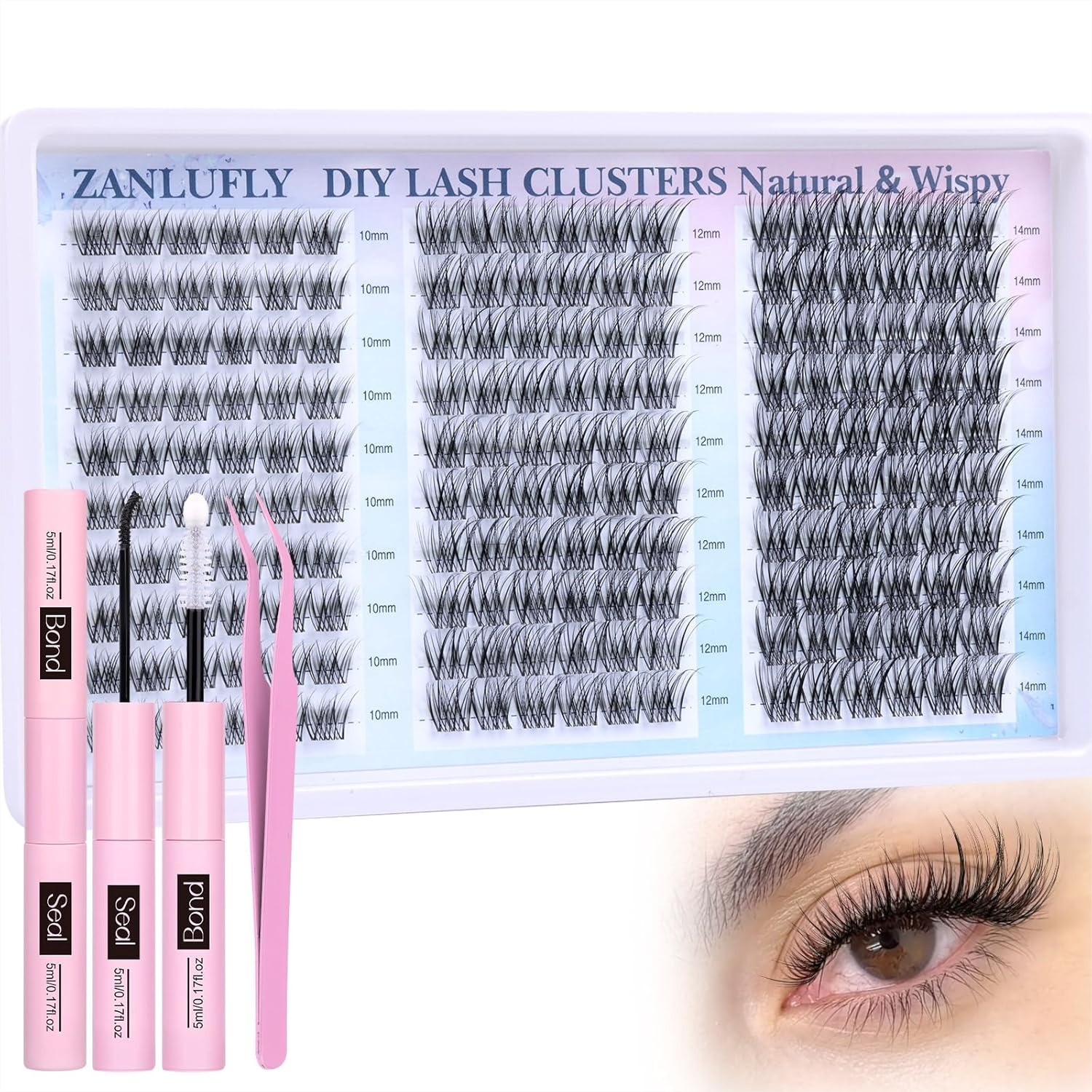 Eyelash Extension Images Free - Wispy Lash Clusters Kit Natural Eyelash