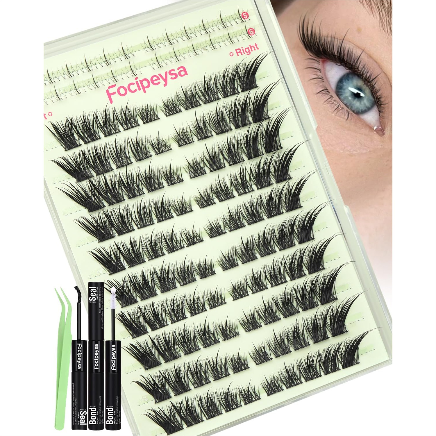 Eyelash Extension Images Free - Fox Eye Lash Clusters Kit Wispy