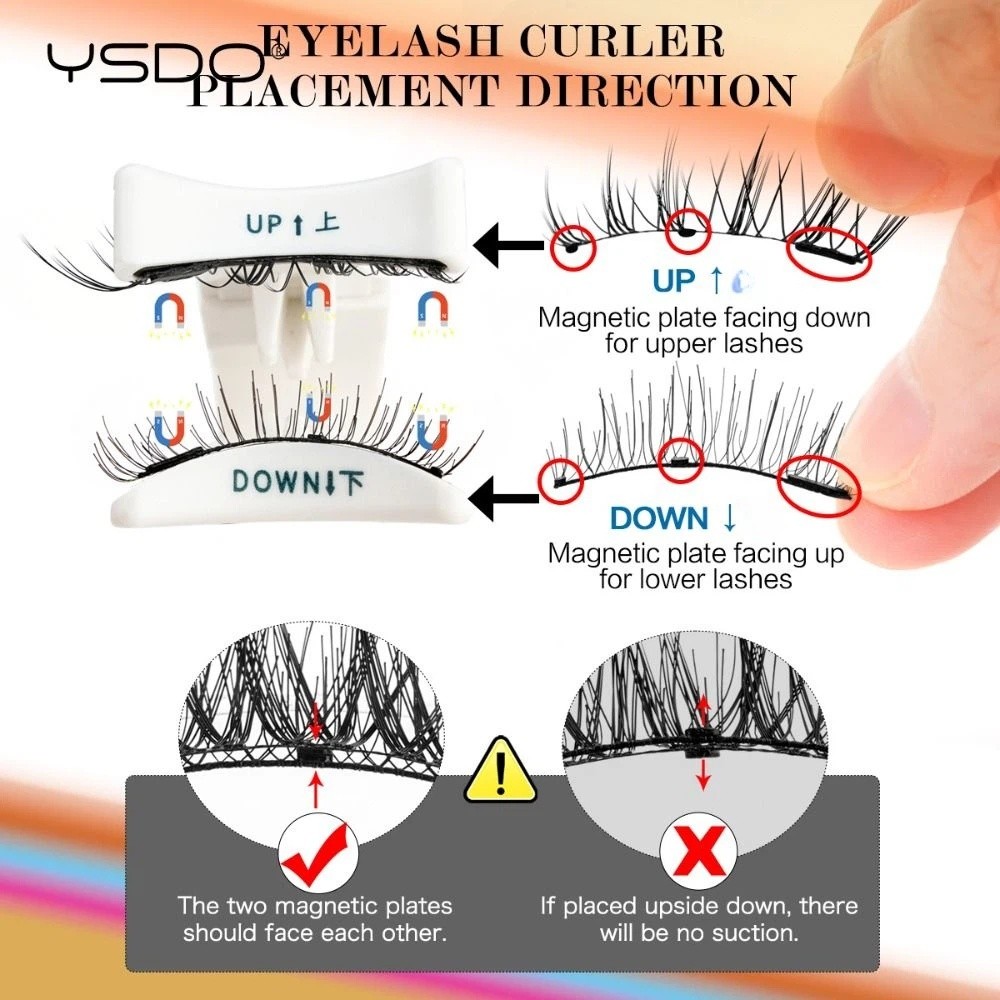 Faux Mink Lash - 3 Pairs New YSDO Magnetic Lashes