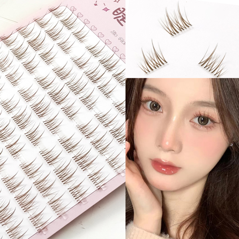 Eyelash Extension Douyin - Sunflower Lashes Brown Manga False Eyelashes