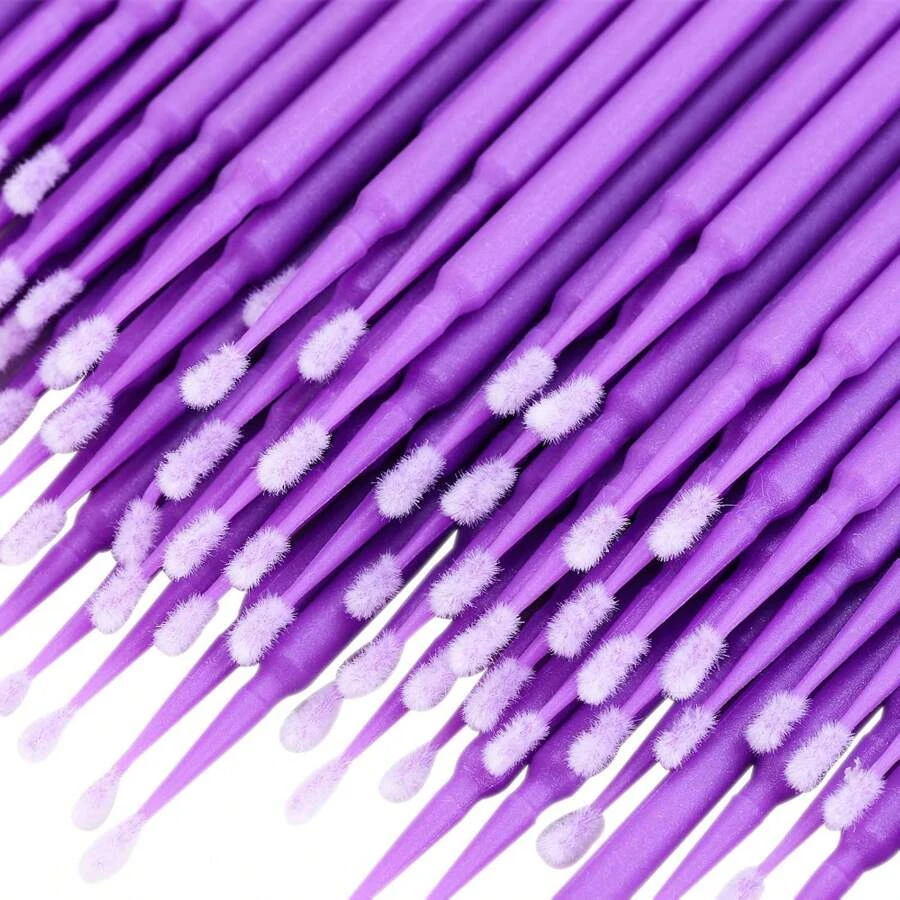 Micro Brush Applicator - 100pcs Micro Eyelash Applicators Brushes Disposable