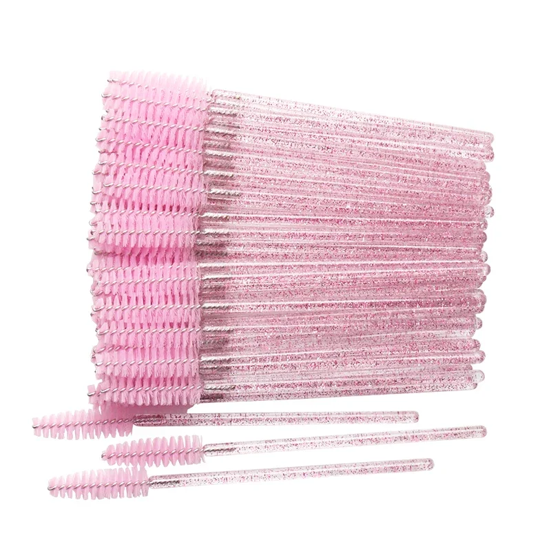 Micro Brush Applicator - 50 Pcs Disposable Crystal Eyelash brush
