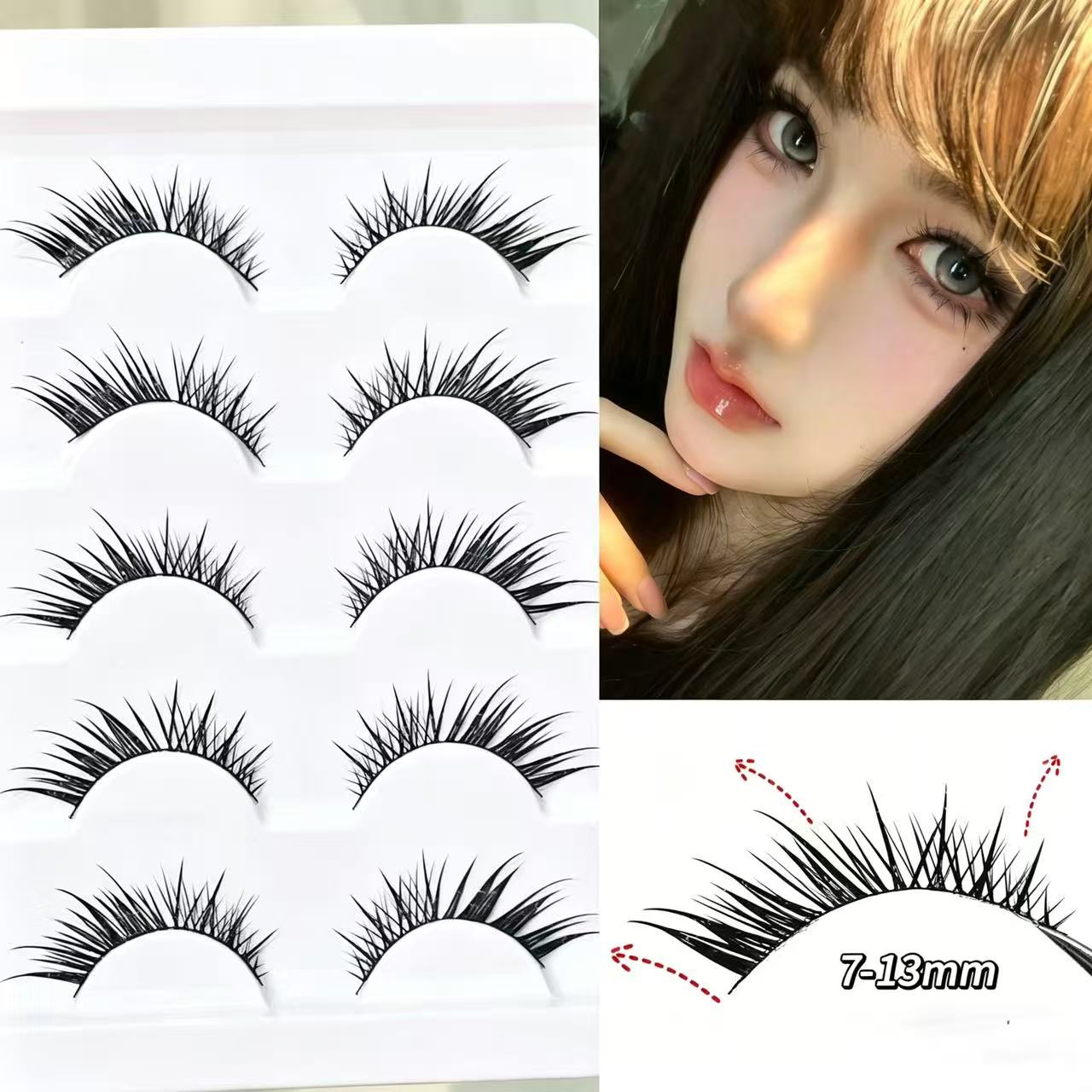 Eyelash Extension Douyin - Doudoutian Cute Fox Style Winged Eyelashes