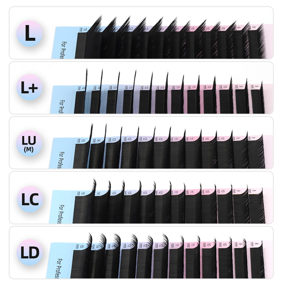 Eyelash Extension C Curl - RUJADE L L+ LC LD LU(M)
