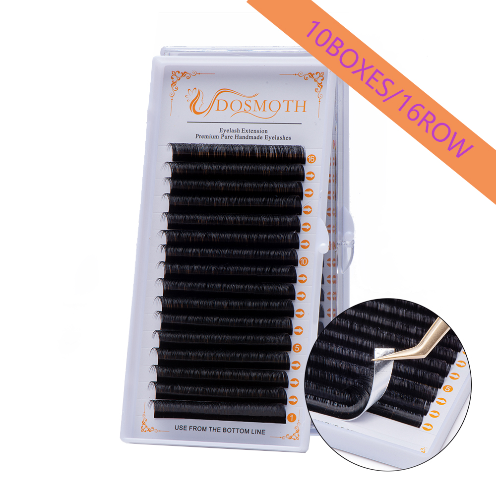 Eyelash Extension C Curl - DOSMOTH 10 boxes 16rows 7-16mm mink
