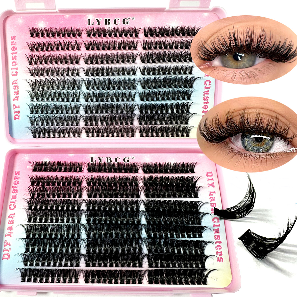 Eyelash Extension C Curl - Nature 30D-100D C Curl 9-17mm Mixed