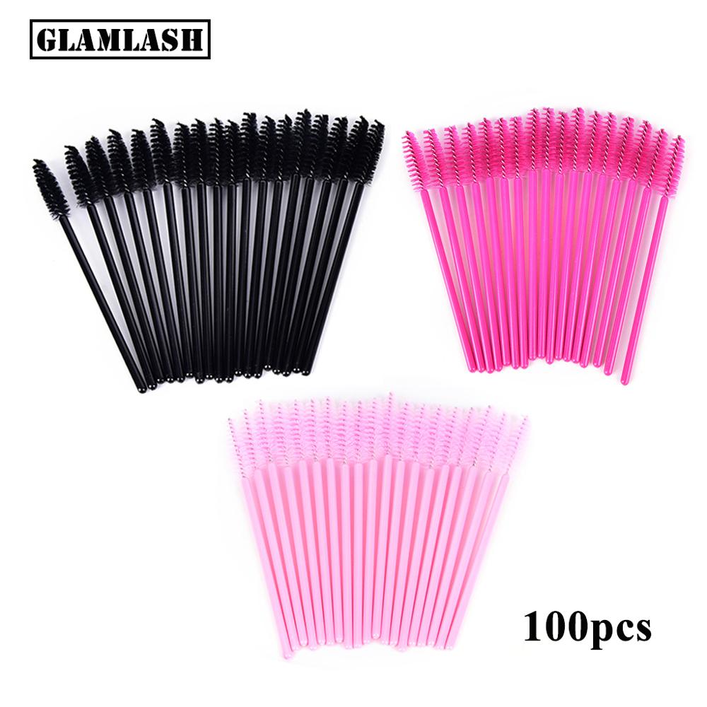 Micro Brush Applicator - 100Pcs Disposable Micro Eyelash Comb Brush
