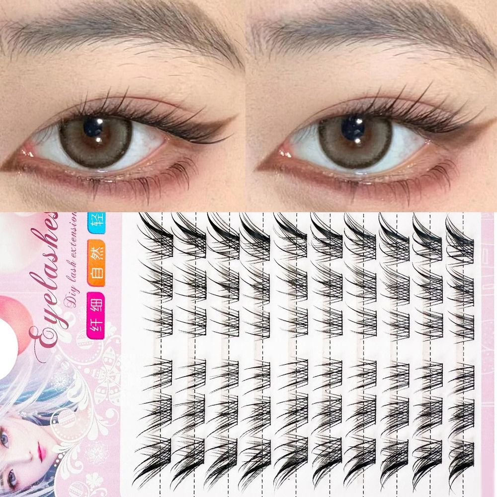 Eyelash Extension C Curl - Women Beauty 3D Cat Eye Clusters
