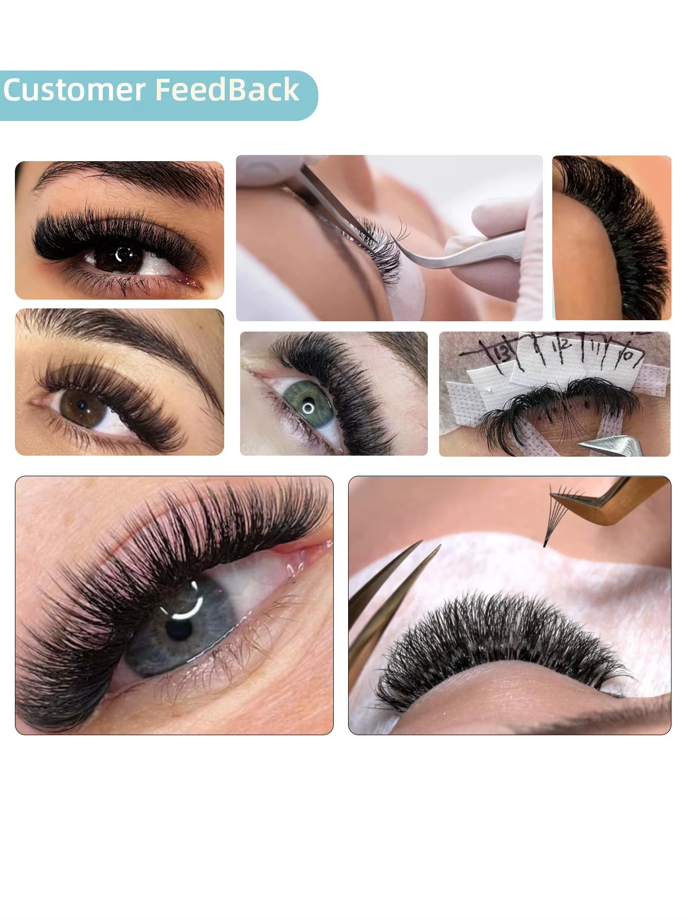 6D 8D 10D LC lashPre-made Volu - Eyelash Extension C Curl recension och pris