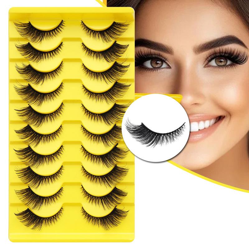 10 Pairs Eye Eyelashes 5D Fluf - Faux Mink Lash recension och pris
