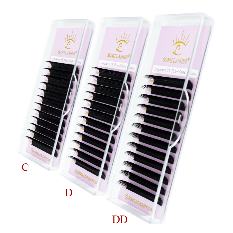 SONG LASHES New Premade Fans Y - Eyelash Extension C Curl recension och pris