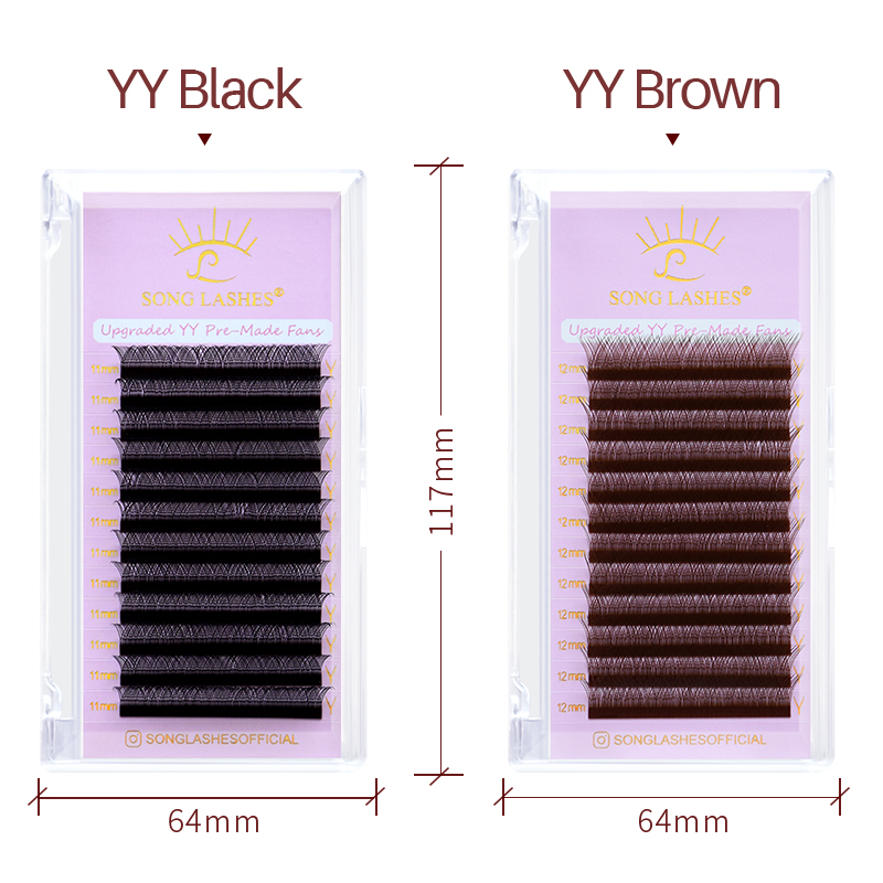 SONG LASHES New Premade Fans Y - Eyelash Extension C Curl recension och pris