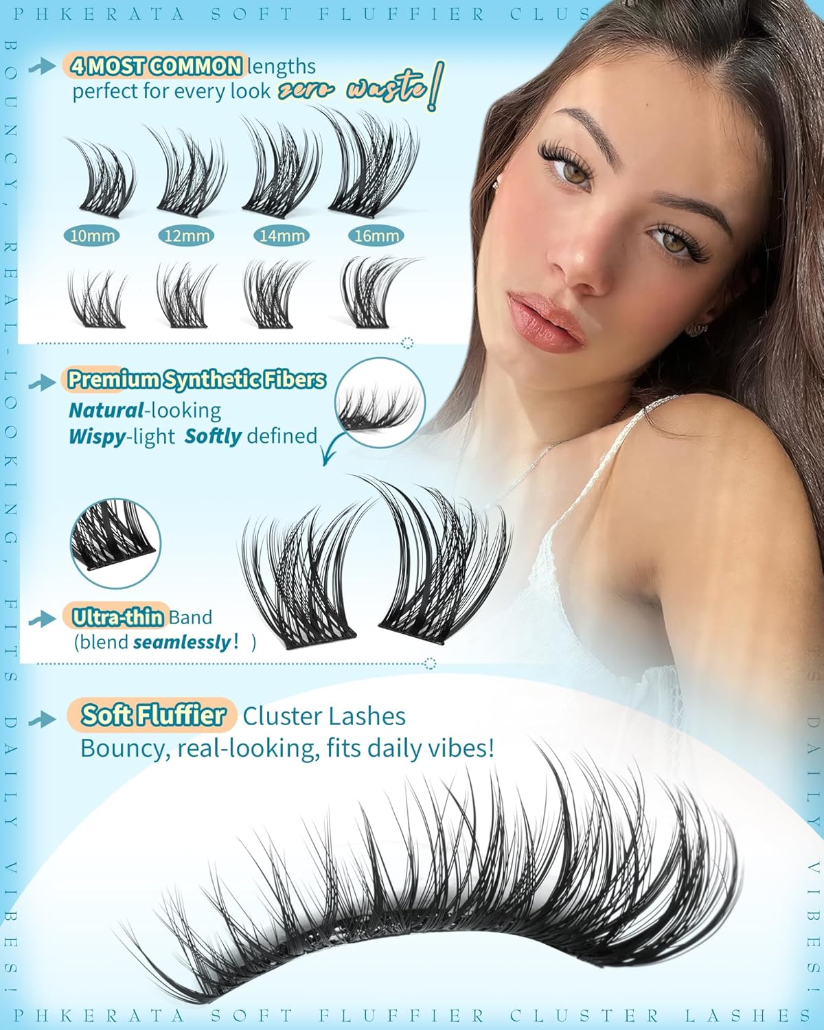 Natural Lash Clusters Kit 180P - Eyelash Extension Images Free recension och pris