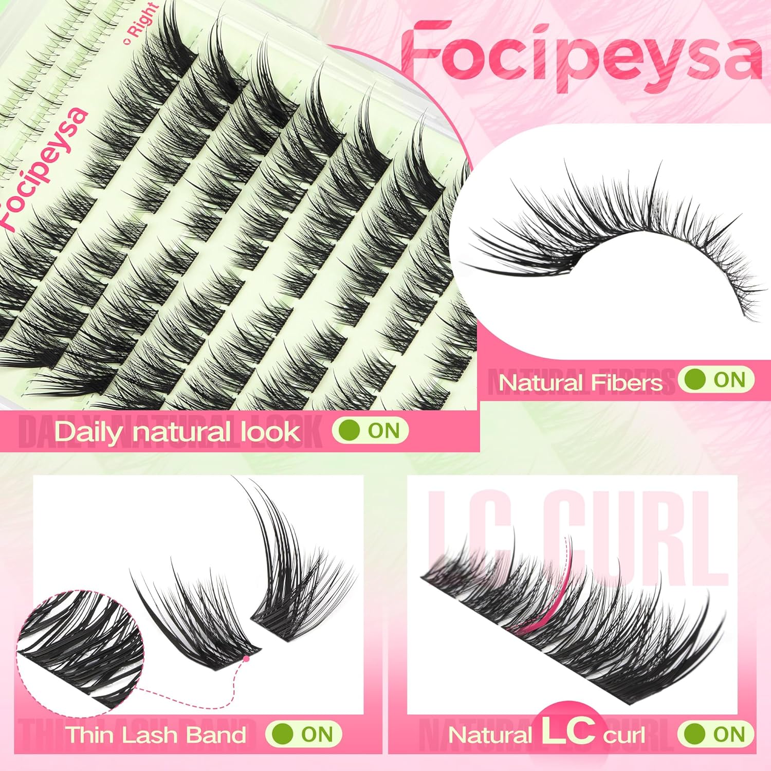 Fox Eye Lash Clusters Kit Wisp - Eyelash Extension Images Free recension och pris