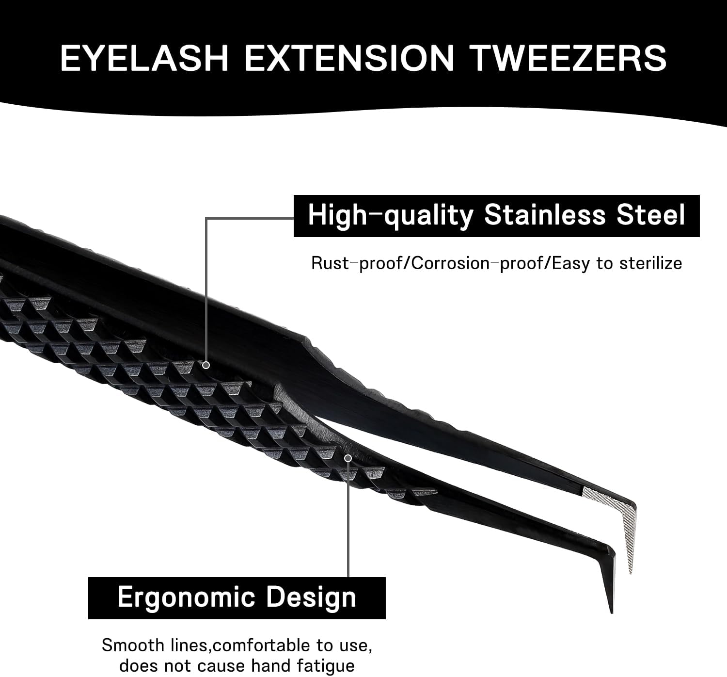 Lash Tweezers for Eyelash Exte - Eyelash Extension Images Free recension och pris