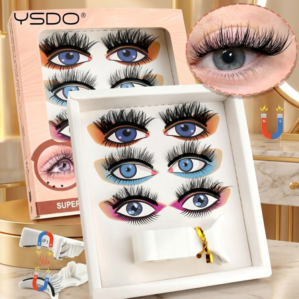 3 Pairs New YSDO Magnetic Lash - Faux Mink Lash recension och pris