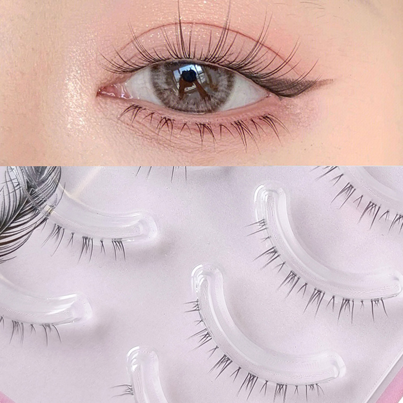 5 Pair Clear Band Lower Eyelas - Eyelash Extension Douyin recension och pris