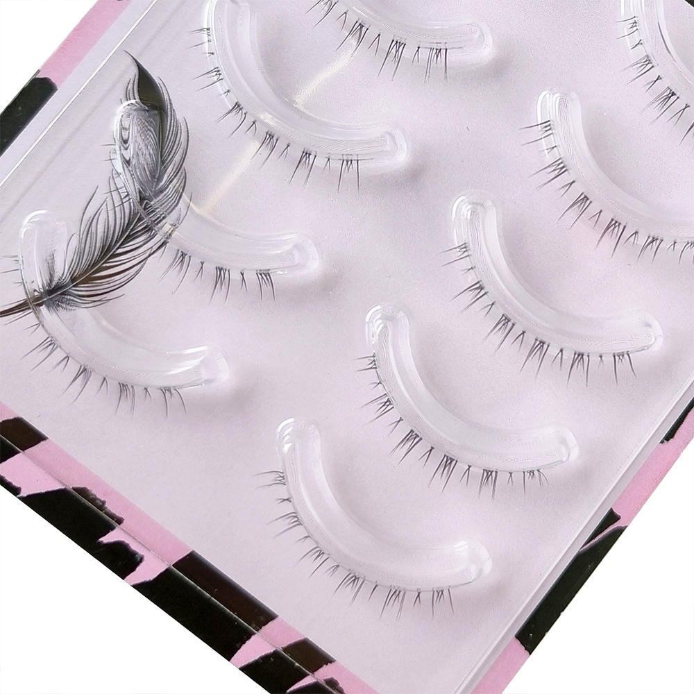 5 Pair Clear Band Lower Eyelas - Eyelash Extension Douyin recension och pris