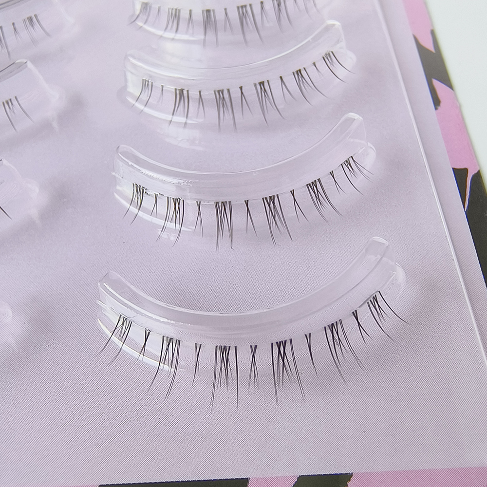 5 Pair Clear Band Lower Eyelas - Eyelash Extension Douyin recension och pris