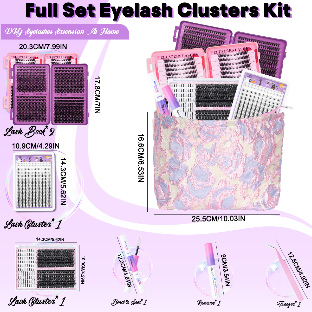 DIY Cluster Lashes Kit Individ - Faux Mink Lash recension och pris