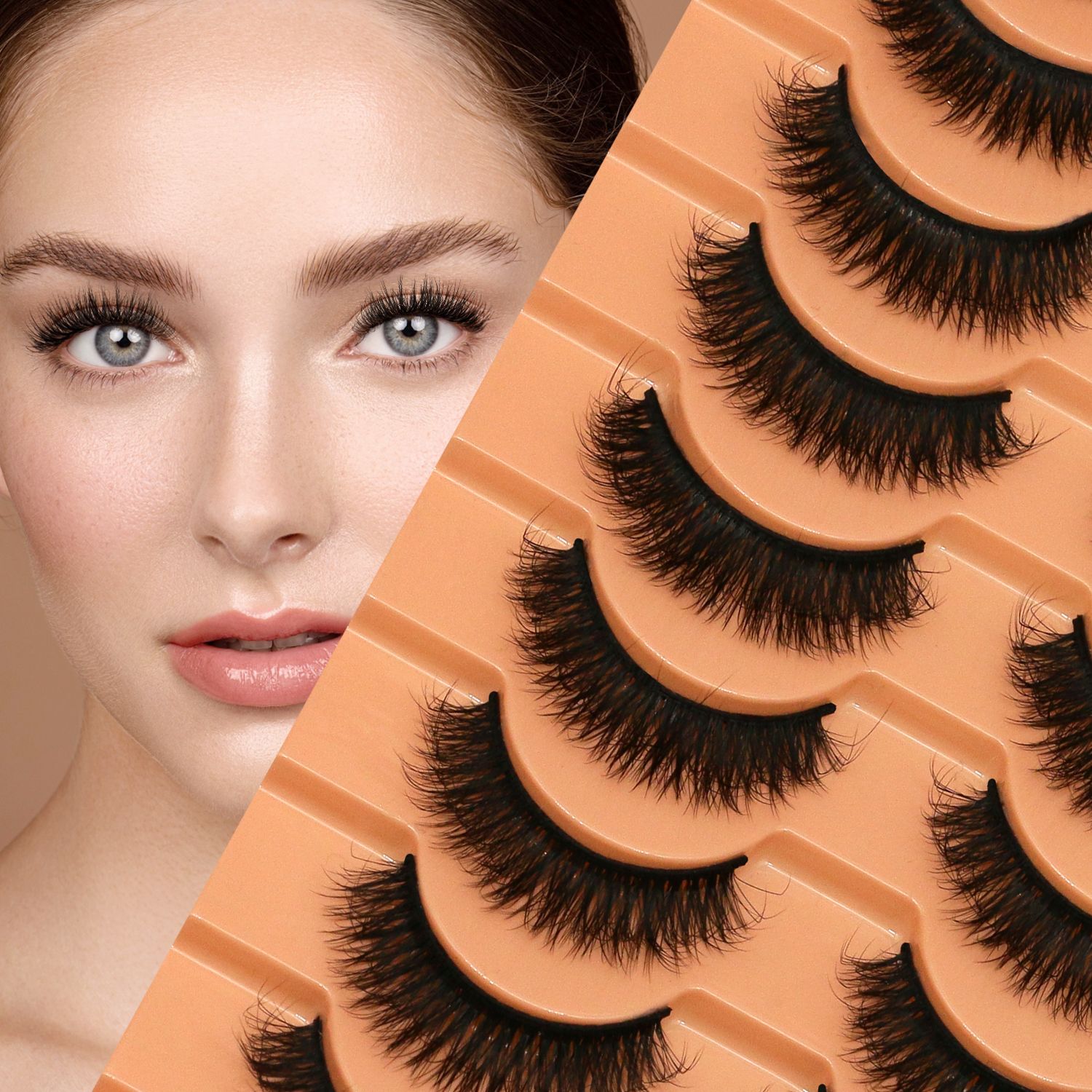 10 Pairs Lashes 6D Faux Mink E - Faux Mink Lash recension och pris