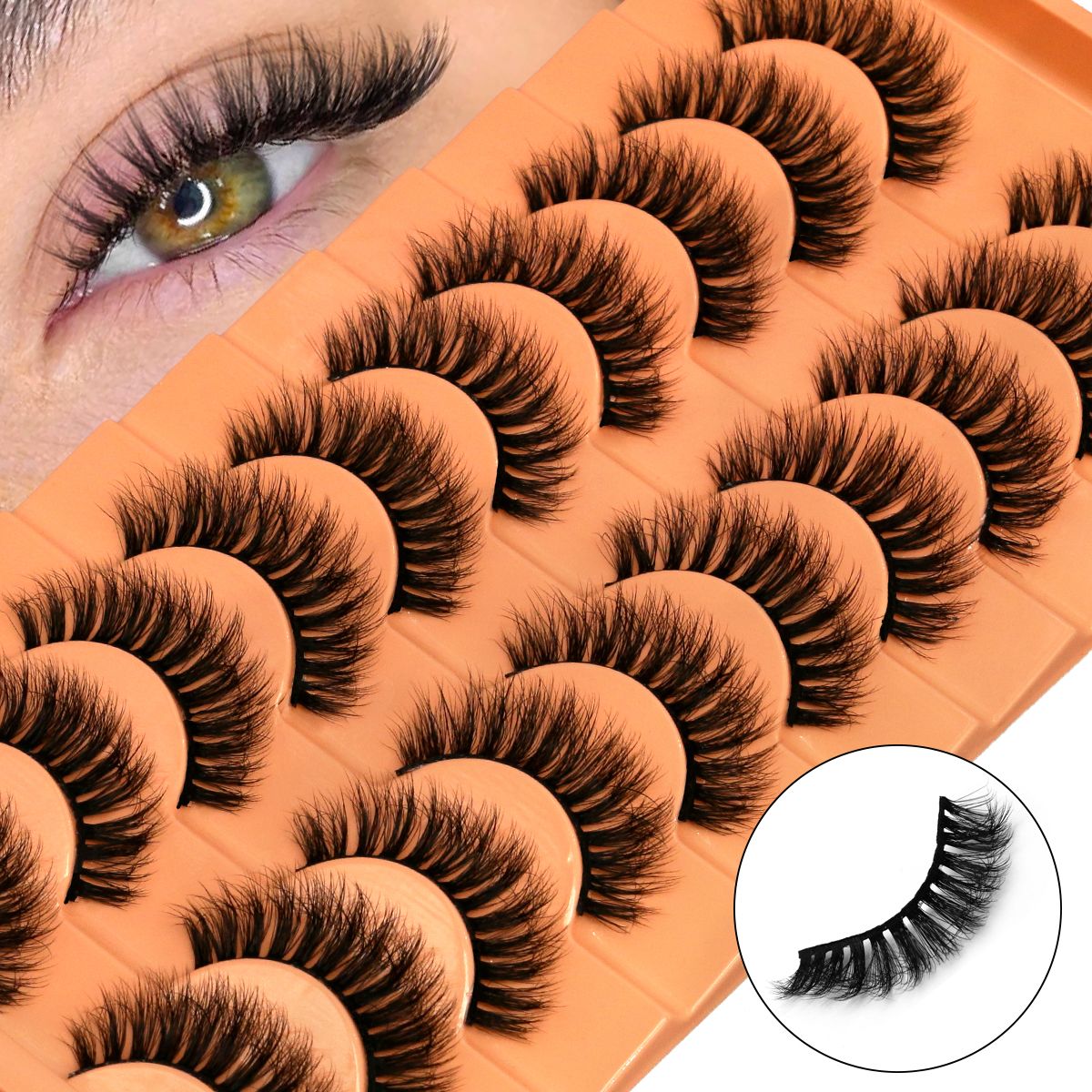 10 Pairs Lashes 6D Faux Mink E - Faux Mink Lash recension och pris