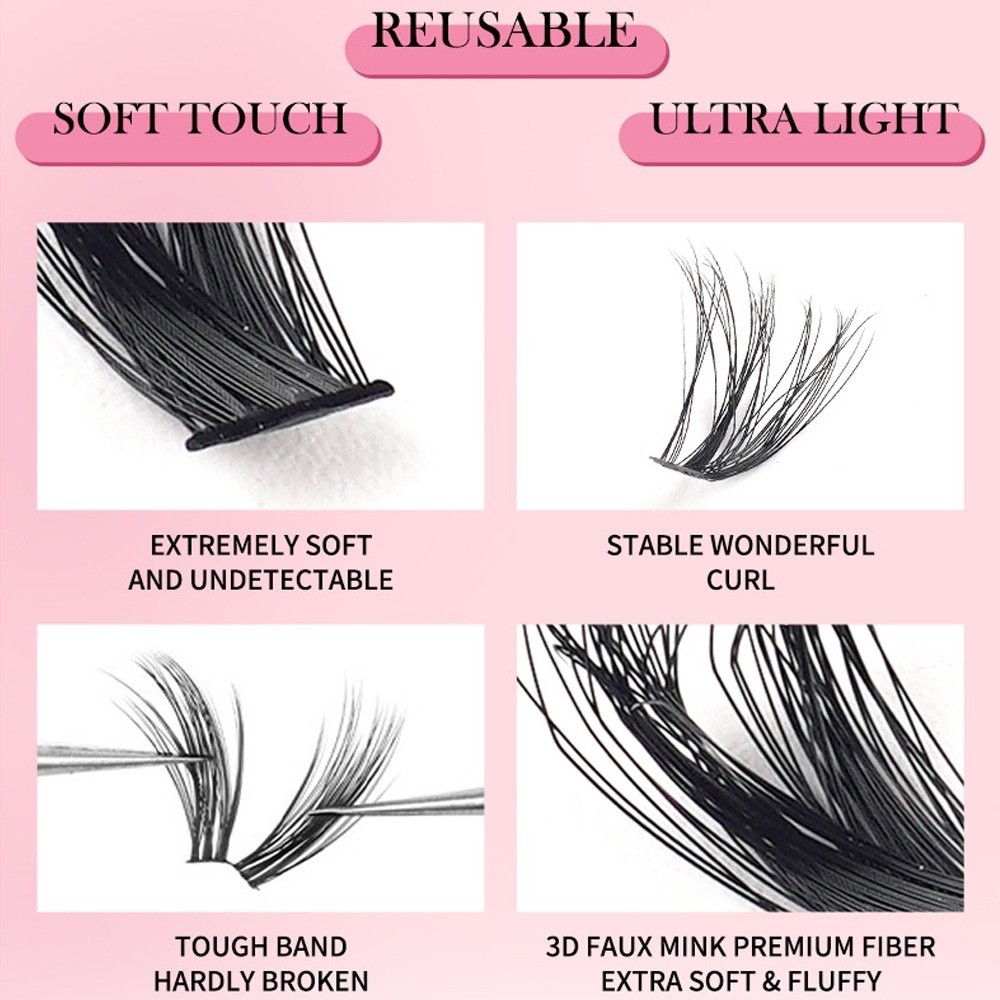 8-18mm Length False Eyelashes  - Faux Mink Lash recension och pris