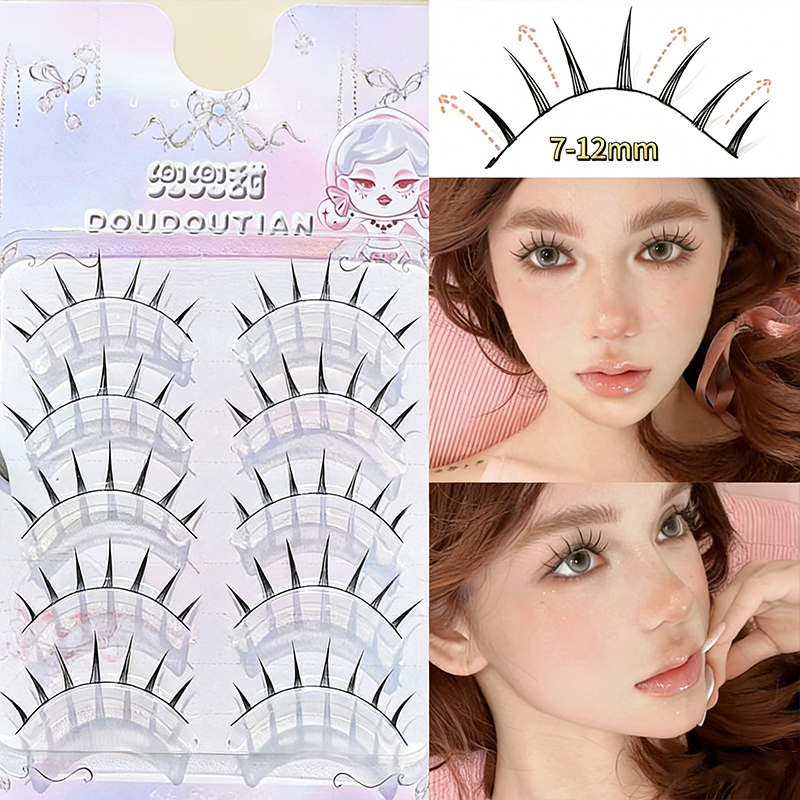 Doudoutian 5 Pairs Natural Man - Eyelash Extension Douyin recension och pris