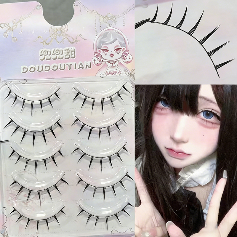 Doudoutian 5 Pairs Natural Man - Eyelash Extension Douyin recension och pris