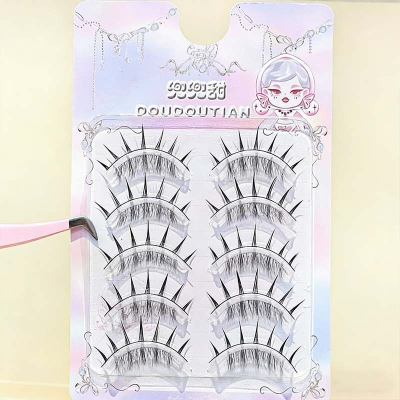 Doudoutian 5 Pairs Natural Man - Eyelash Extension Douyin recension och pris