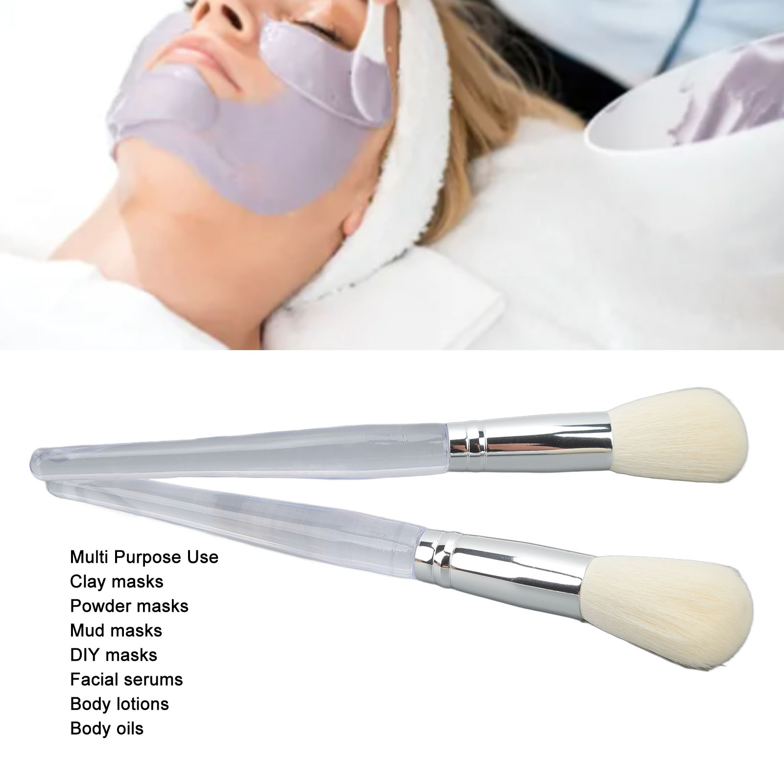 2 Pack Face Mask Brush Applica - Micro Brush Applicator recension och pris