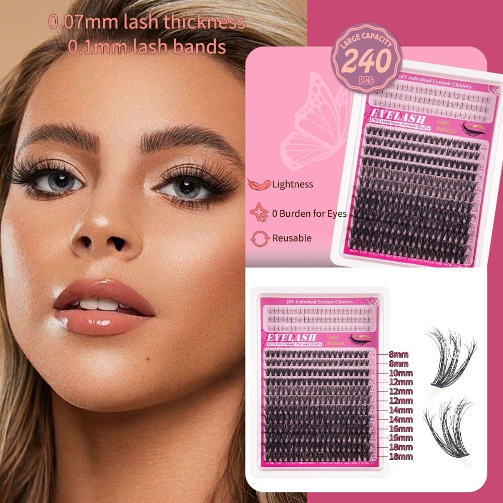 8-18mm Length False Eyelashes  - Faux Mink Lash recension och pris