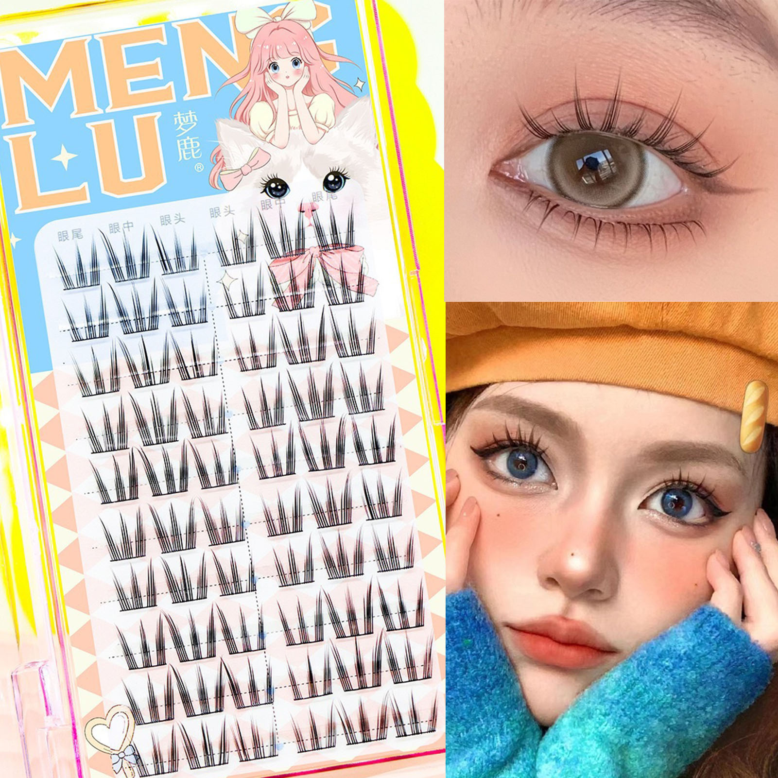 10 Rows Sunflower False Eyelas - Eyelash Extension In Chinese recension och pris