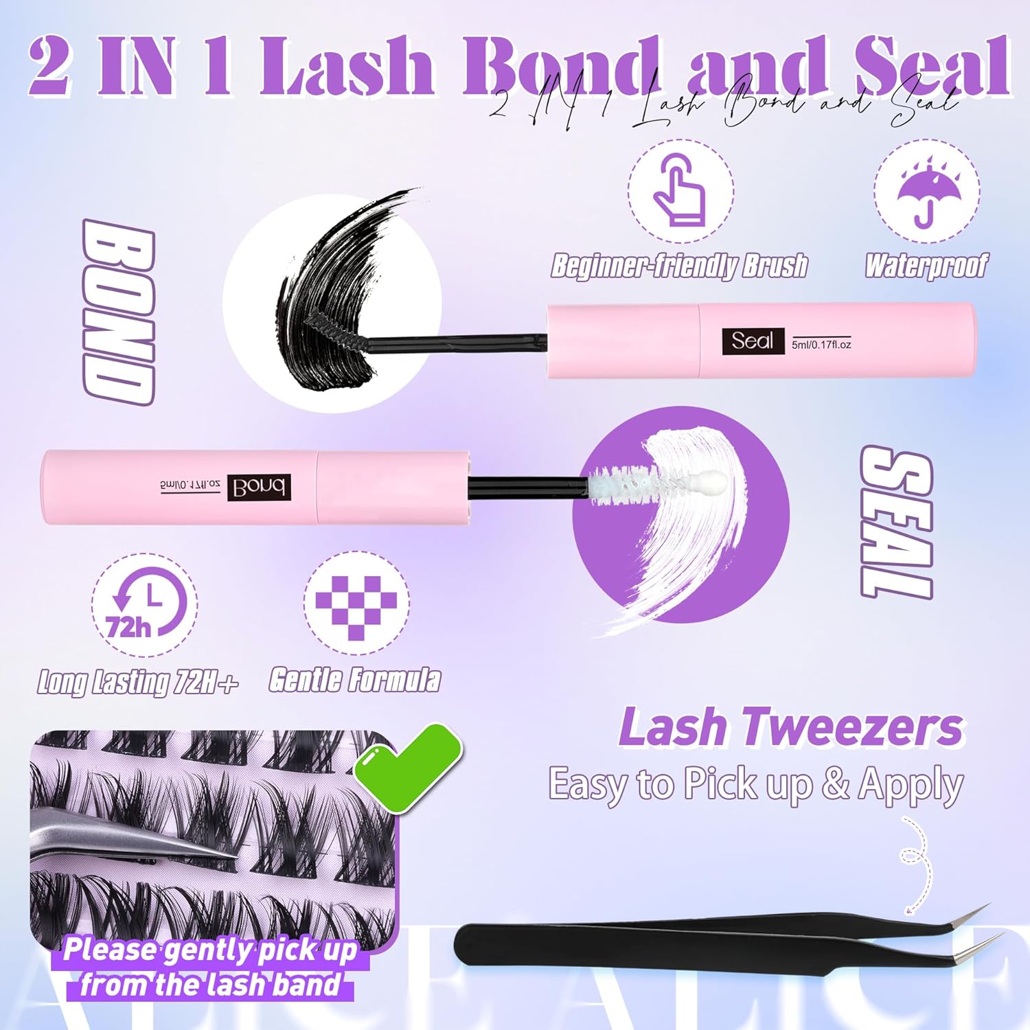 Wispy Lash Clusters Kit 162pcs - Eyelash Extension Images Free recension och pris