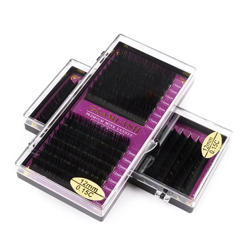 GLAMLASH Wholesale 16Rows BCCC - Eyelash Extension C Curl recension och pris
