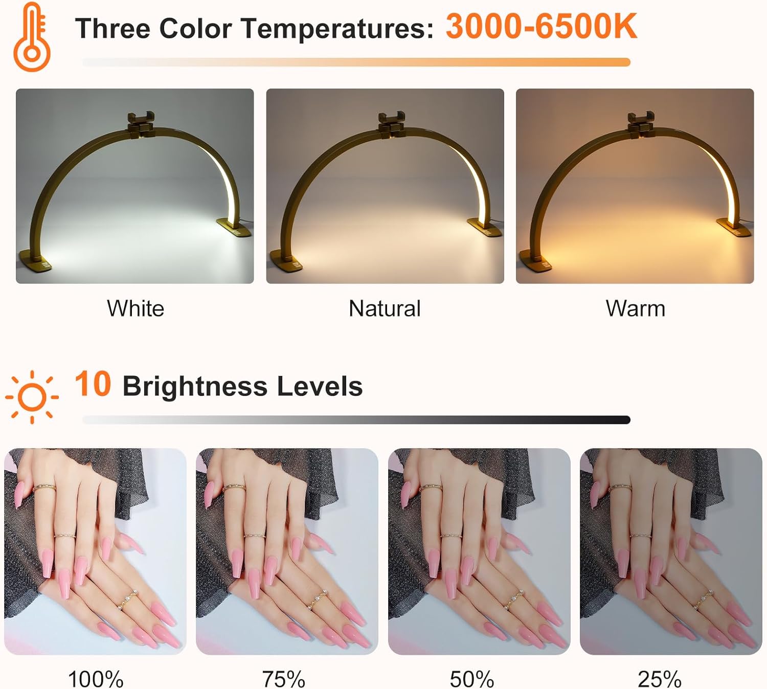 29IN Folding Half-Moon LED Lam - Eyelash Extension Images Free recension och pris