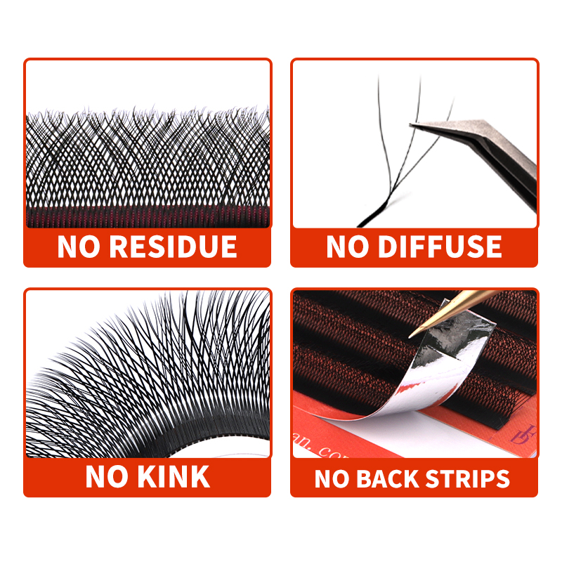 FADVAN 3D Lashes W Shaped Eyel - Eyelash Extension C Curl recension och pris