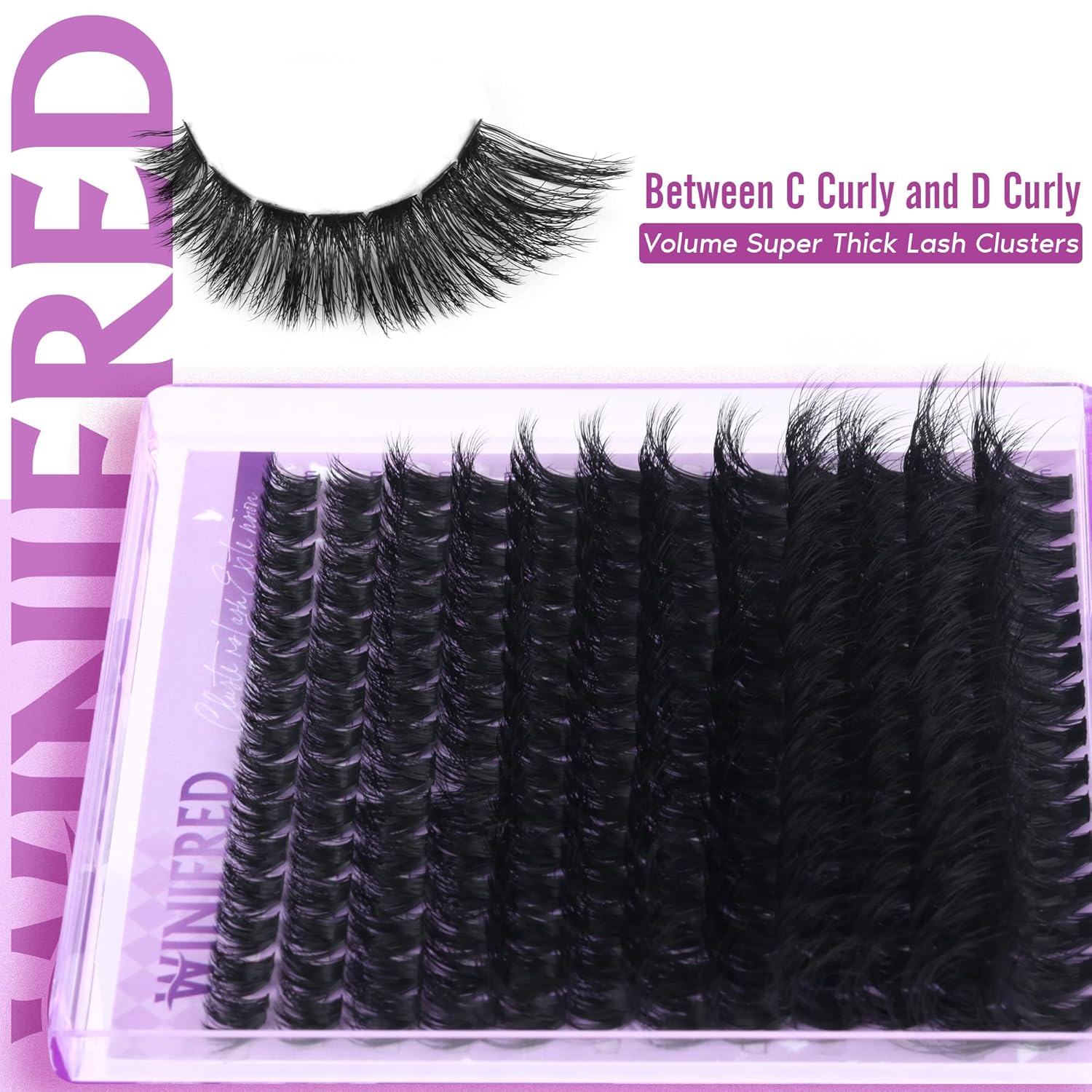 Thick Lash Clusters Kit 100D V - Eyelash Extension Images Free recension och pris
