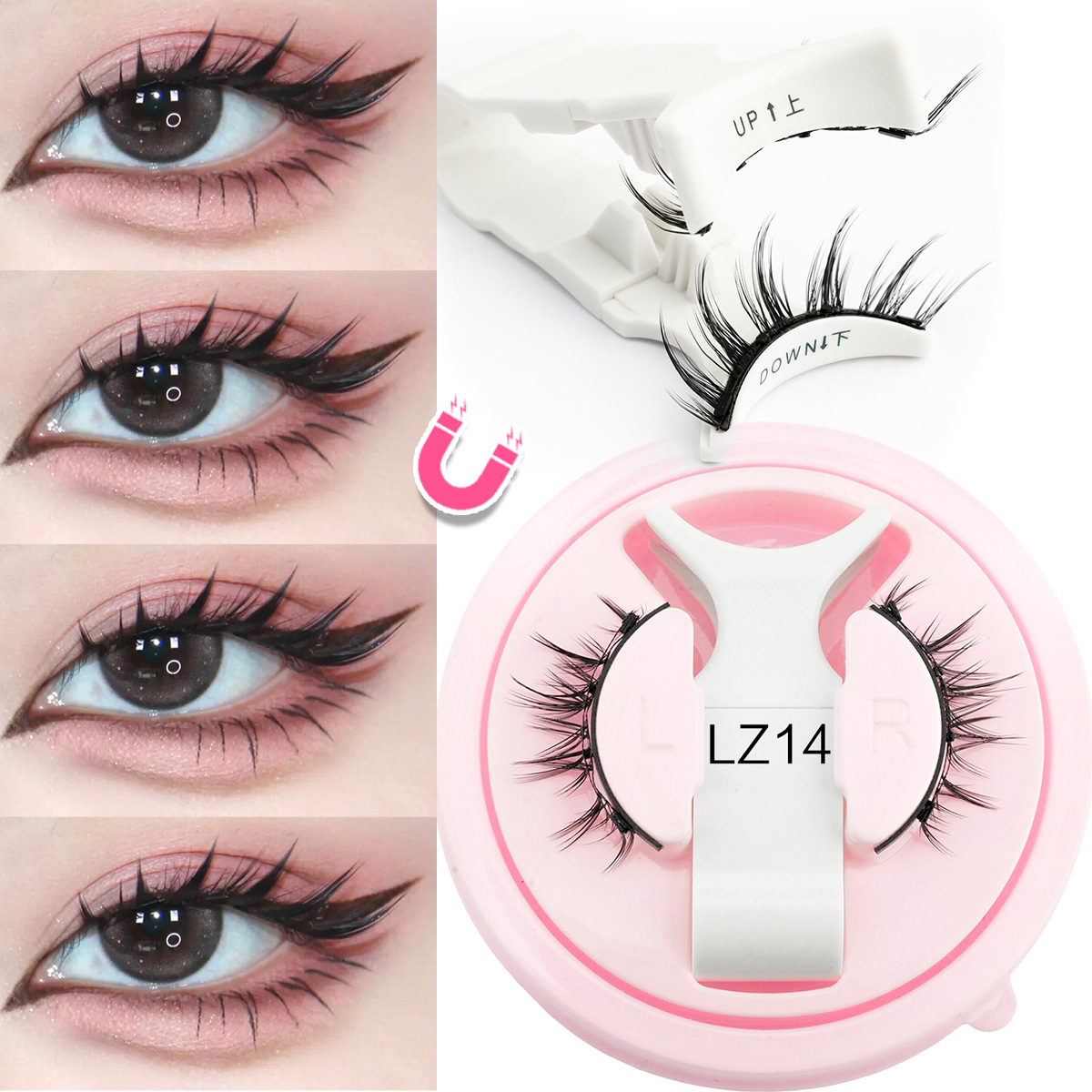 New 1 Pair Magnetic Eyelashes  - Faux Mink Lash recension och pris