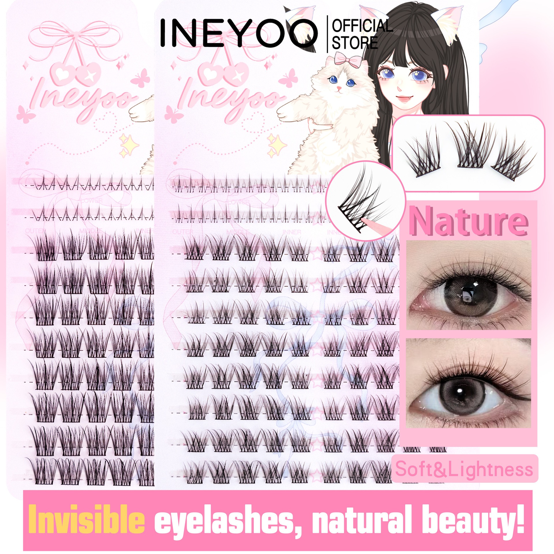Long Slender False Eyelashes B - Eyelash Extension In Chinese recension och pris