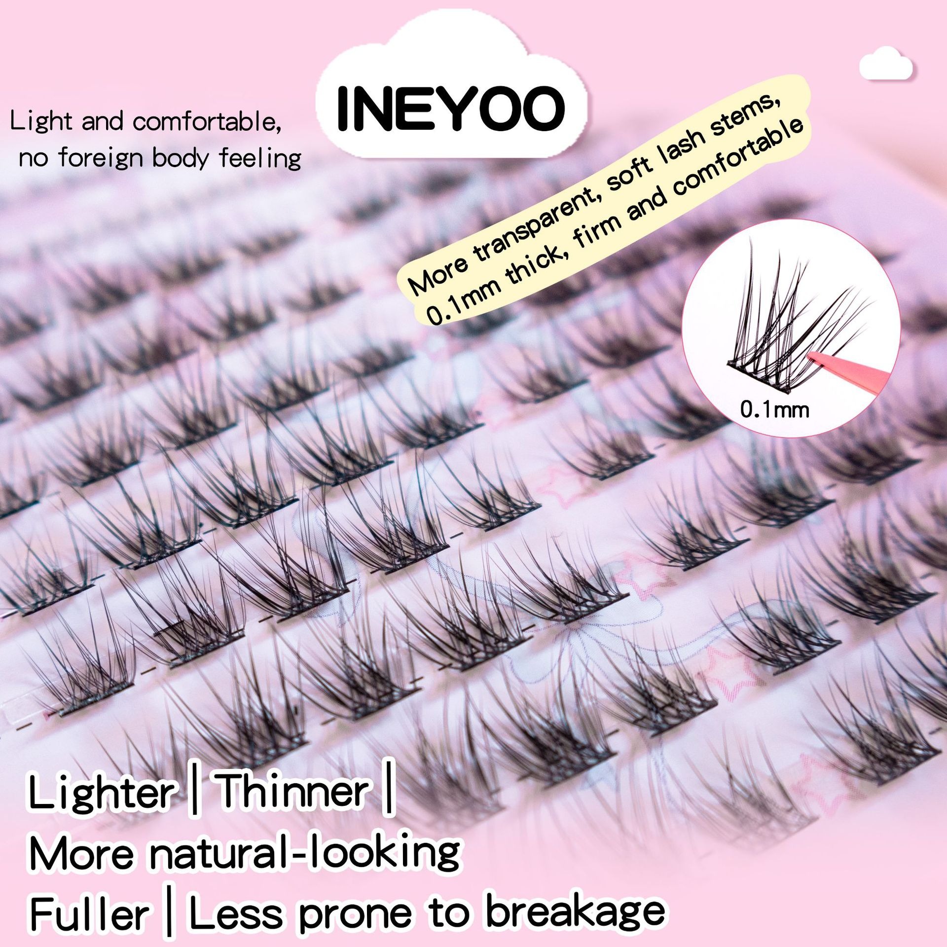 Long Slender False Eyelashes B - Eyelash Extension In Chinese recension och pris