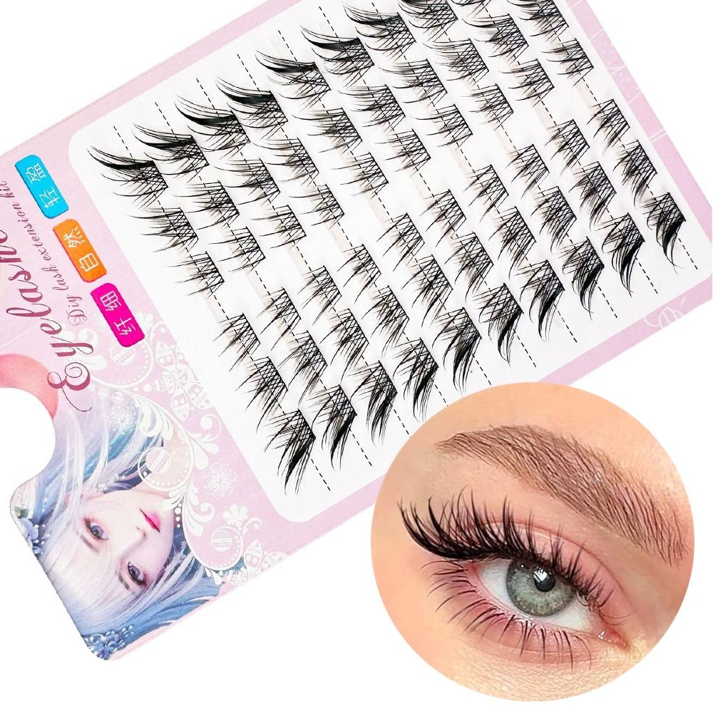 3D Cat Eye Clusters Lashes Nat - Eyelash Extension C Curl recension och pris