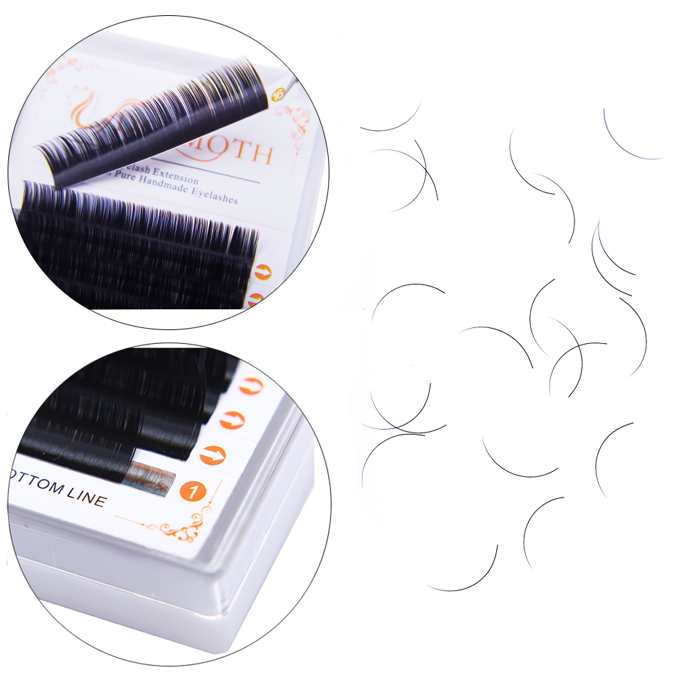 DOSMOTH 10 boxes 16rows 7-16mm - Eyelash Extension C Curl recension och pris