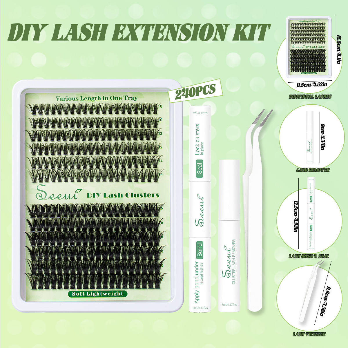 Cluster Lashes Kit Individual  - Faux Mink Lash recension och pris