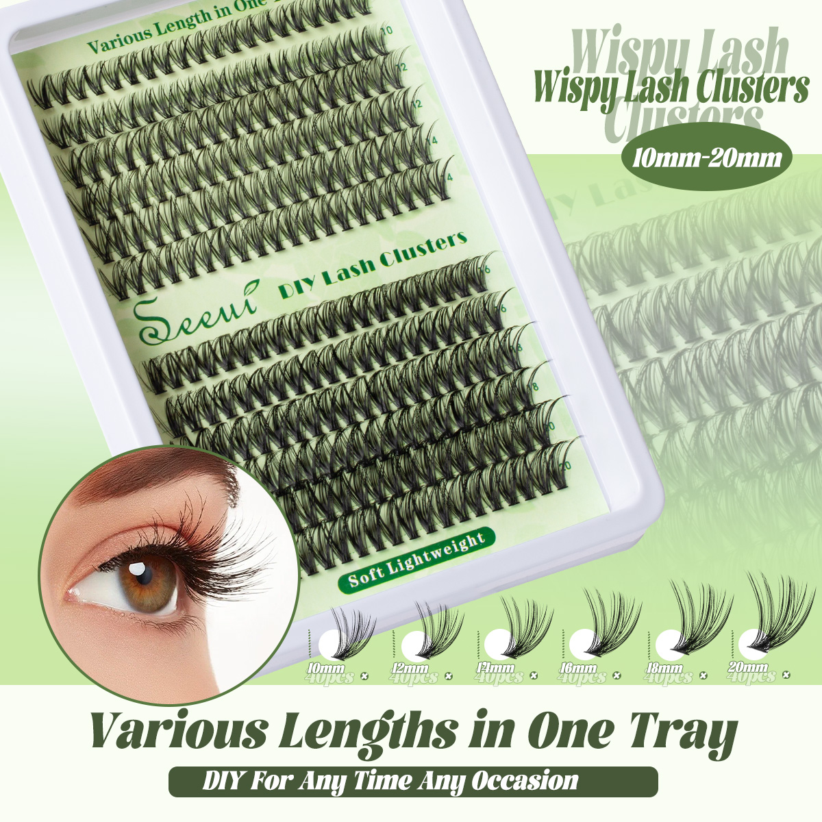 Cluster Lashes Kit Individual  - Faux Mink Lash recension och pris