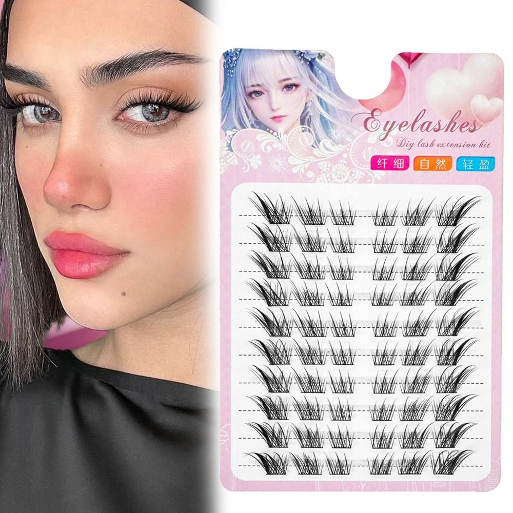 3D Cat Eye Clusters Lashes Nat - Eyelash Extension C Curl recension och pris