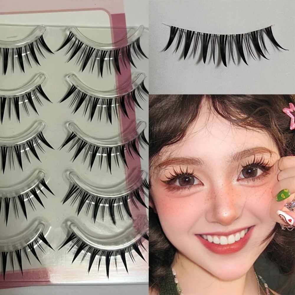5 Pairs Pack Japanese Cosplay  - Faux Mink Lash recension och pris